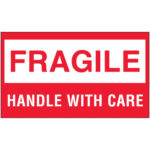 Aviditi Etiqueta Rectangular Fr Gil Fragile Handle With Care 5 L