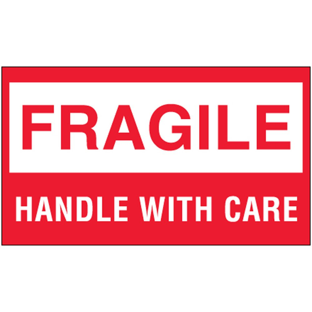 Aviditi Etiqueta Rectangular Fr gil Fragile Handle With Care 5 L 