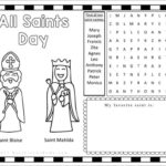 Awesome And Free All Saints Day Activity Sheet Printable