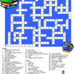 Back To School Crossword Puzzle Printable That Are Enterprising