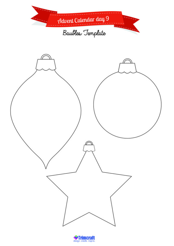 Free Printable Christmas Bauble Templates
