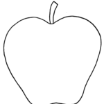 Blank Apple Writing Page Or Shape Book Free Printable Apple