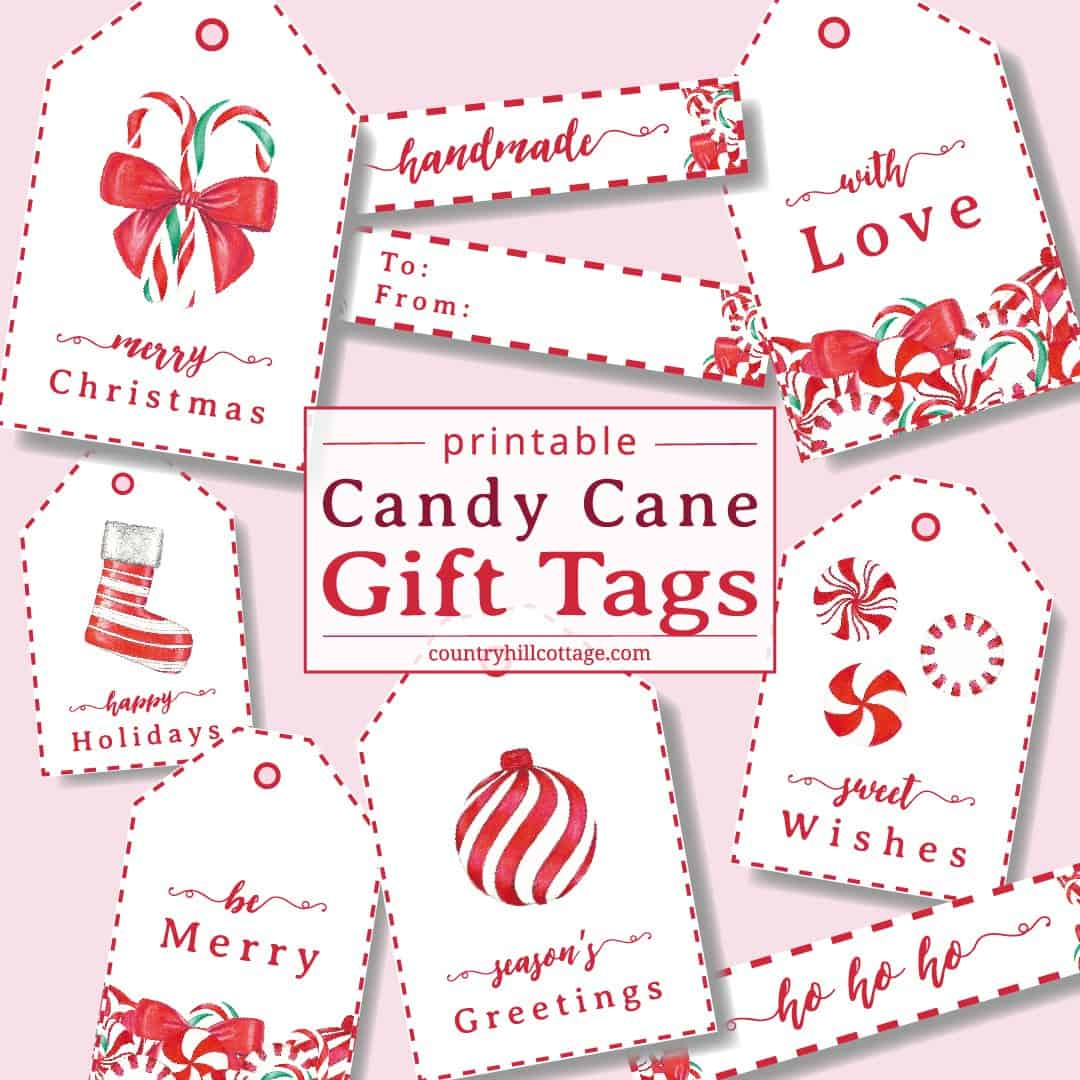 Candy Cane Gift Tags DIY Holiday Gift Tags