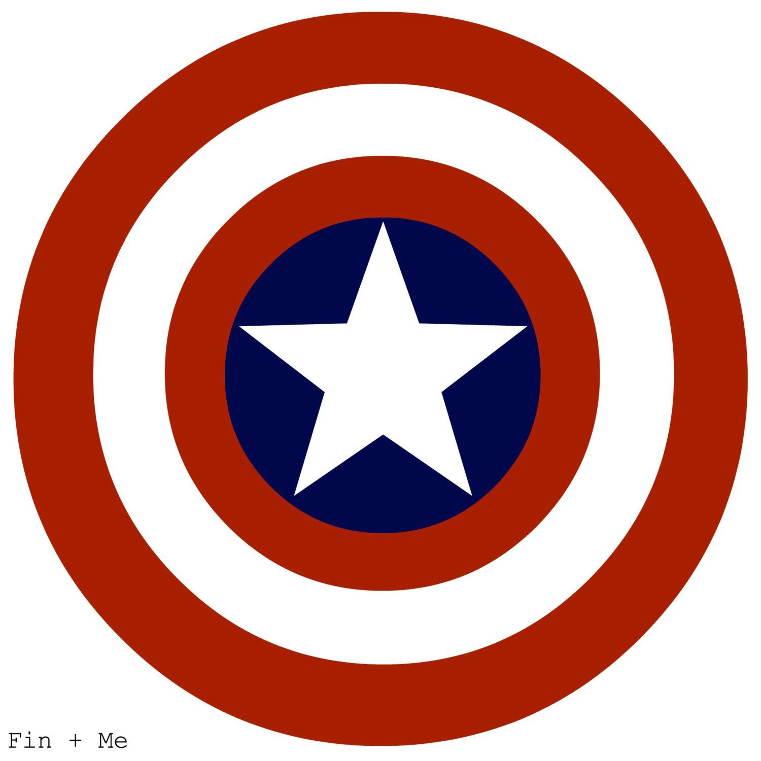 Captain America Shield Print 8x10 Or 8x8 zoom Captain 