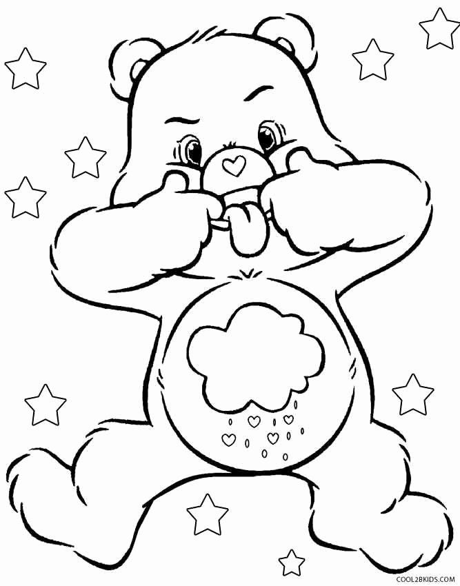 Care Bear Coloring Page Best Of Printable Care Bears Coloring Pages For 