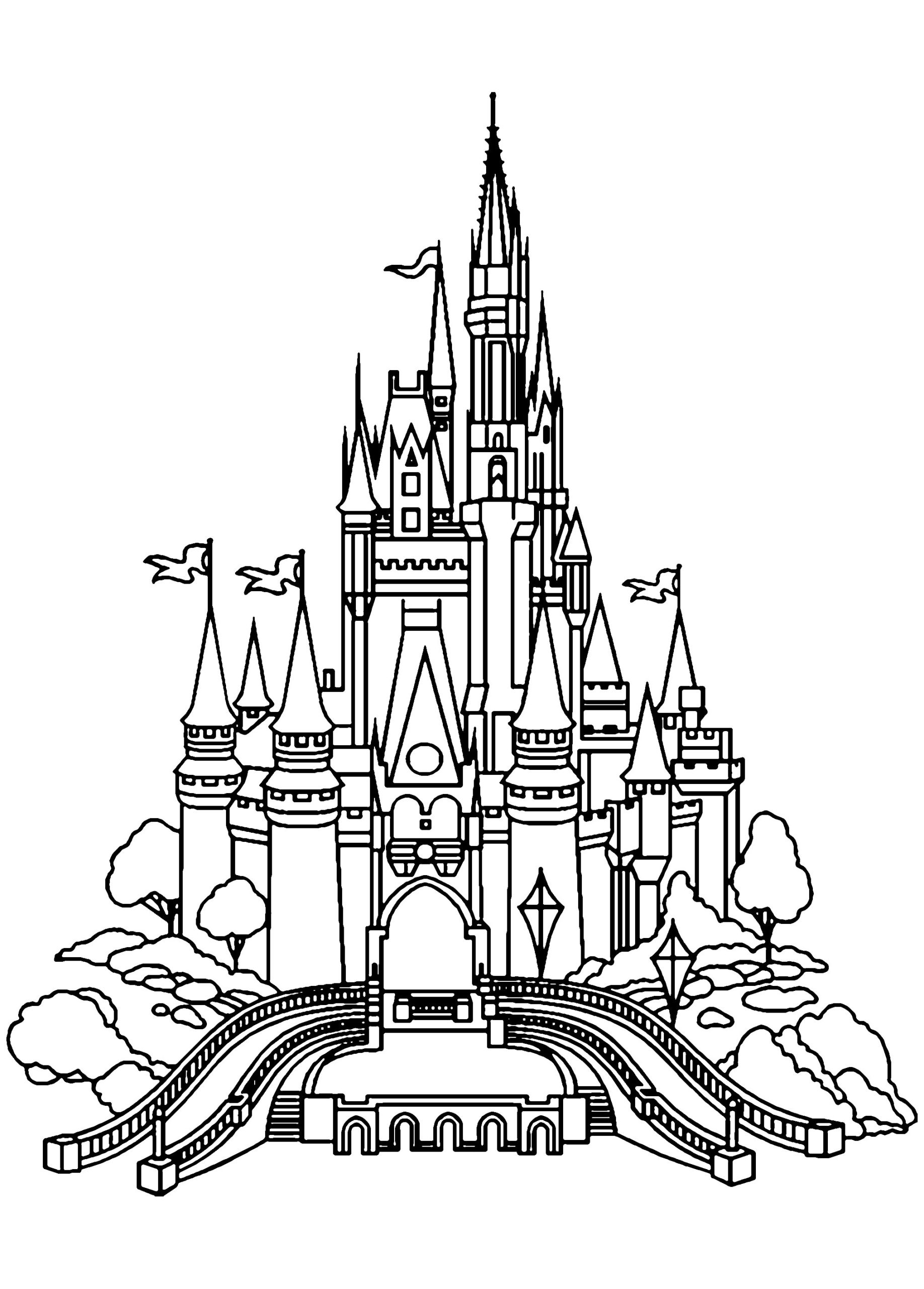 Castle Coloring Pages For Adults