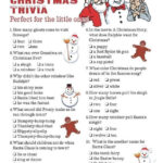 Christmas Christmas Easy Trivia For Kids Printable