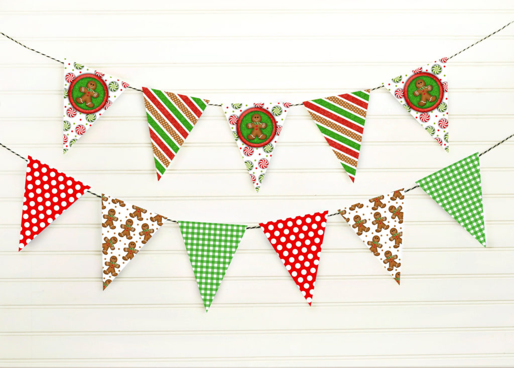 Christmas Garland Printable MollyMooCrafts Free 