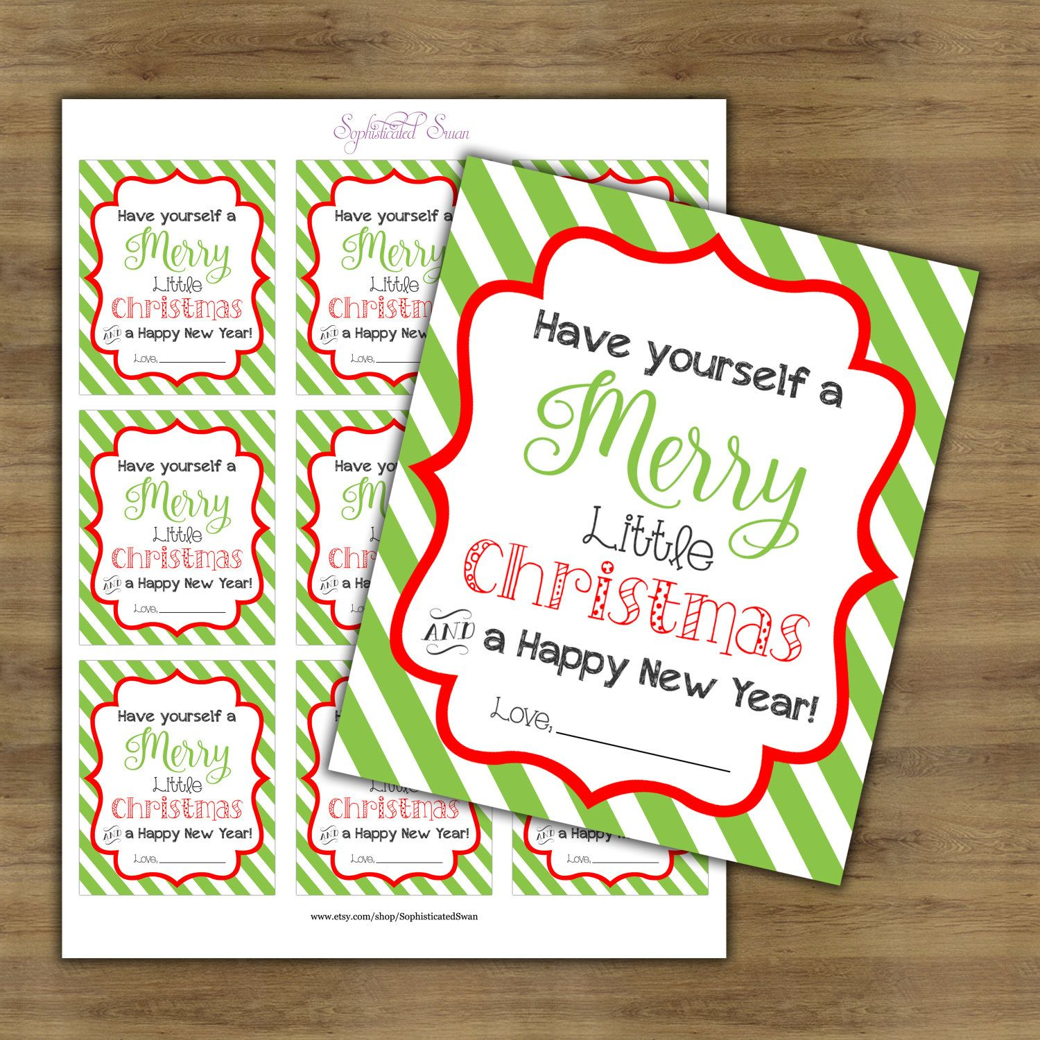 Christmas Teacher Gift Tags Teacher Appreciation Tags Have Yourself A 