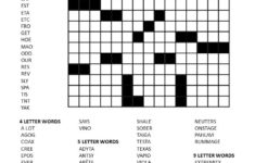 Crossword Fill In Puzzles Printable Vocabulary Builders Fill In
