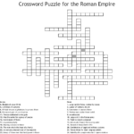 Crossword Puzzle For The Roman Empire WordMint