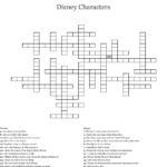 Disney Crossword Puzzles Printable For Adults Printable Template 2021