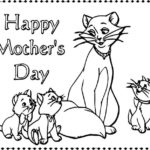 Disney The Aristocats Happy Mother Day Coloring Page