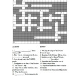 Doctor Who Crossword Puzzle Doctor Who Crochet Doctor Who Crossword