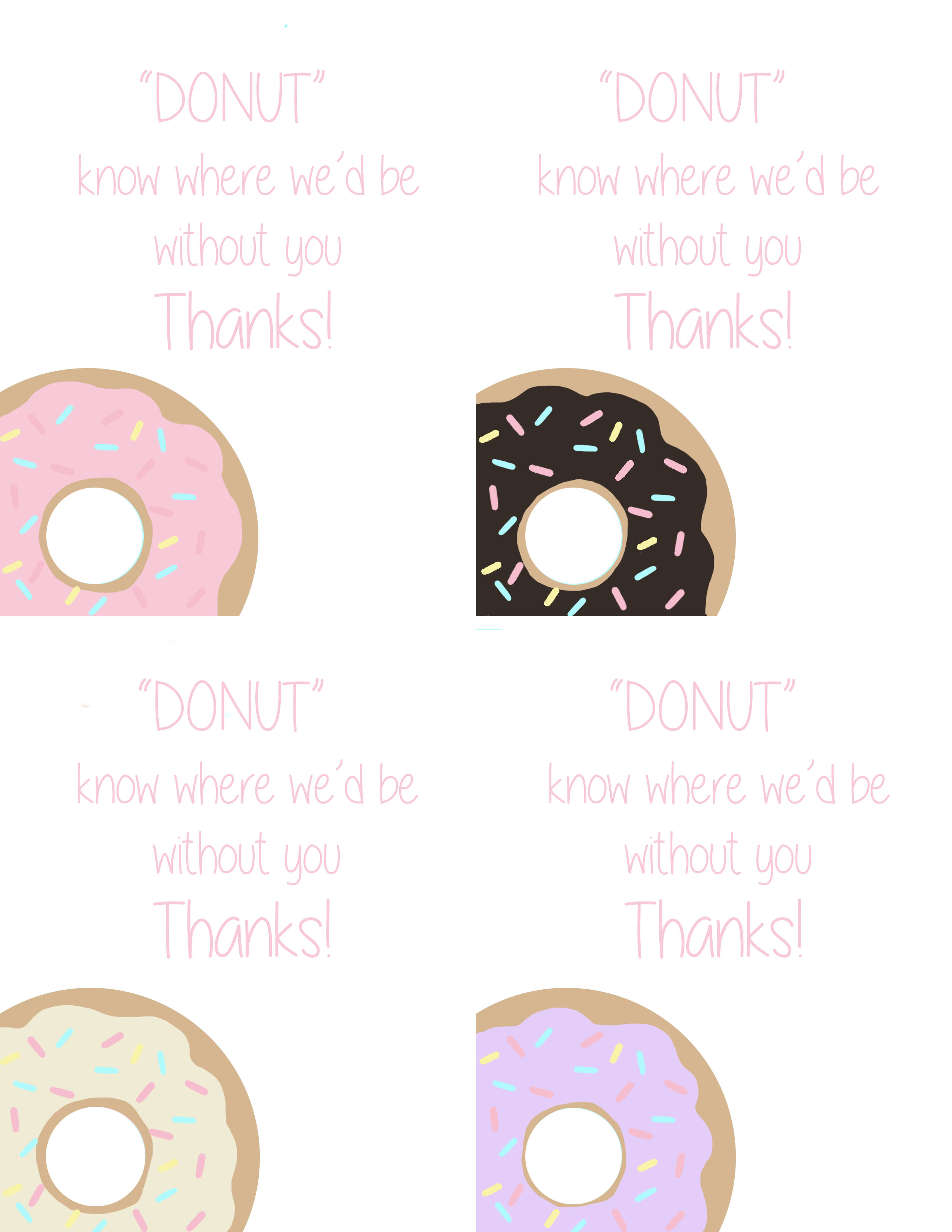 Donut Printable For Teacher Appreciation Week Skip To My Lou