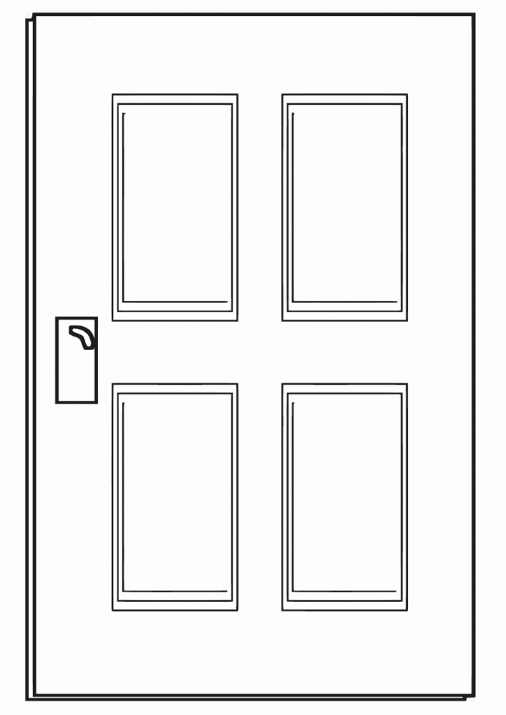 Door Coloring Pages Coloring Pages To Download And Print