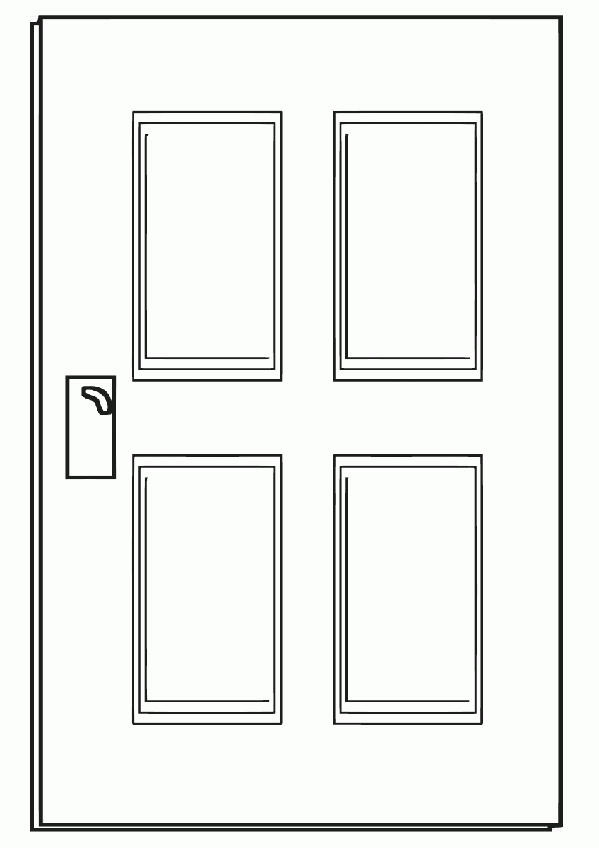 Door Coloring Pages Coloring Pages To Download And Print