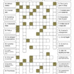 Easy Crosswords 10 English ESL Worksheets For Distance Learning And