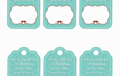 Family Home Fun 12 Days Of Christmas Gift Tag Printables