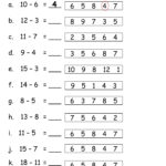 First Grade Subtraction Worksheets Www Grade1to6