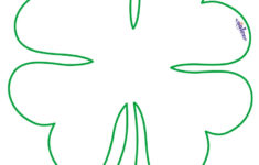 Four Leaf Clover Template Printable Free Free Printable