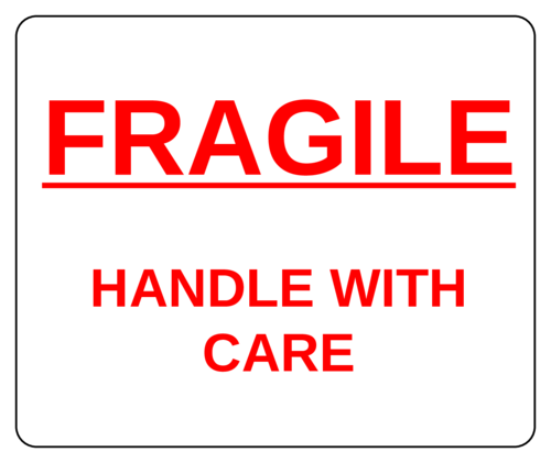 Fragile Handle With Care Red Label Label Templates OL150 