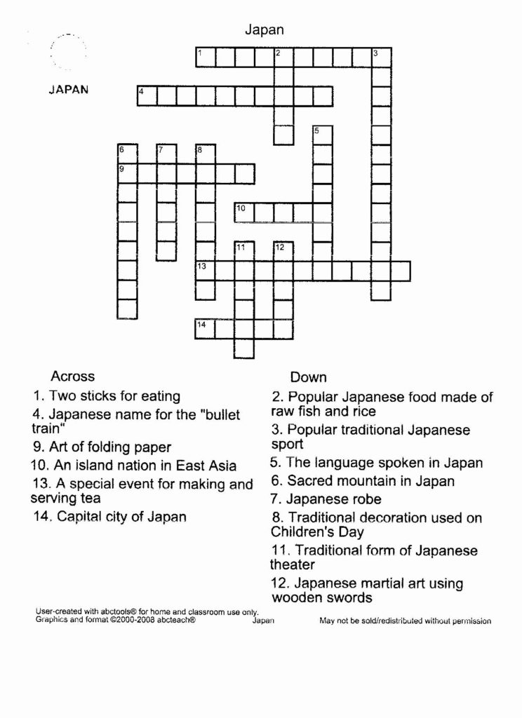 Free And Printable Crossword Puzzle Maker Printable