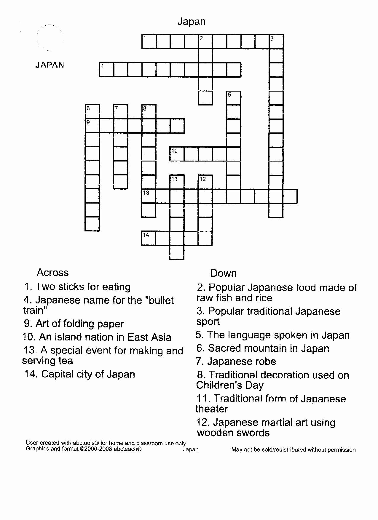 Free And Printable Crossword Puzzle Maker Printable 