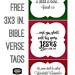 Free Christmas Bible Verse Printable Tags By Shalana Christmas Verses