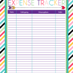 Free Expense Tracker Printable I Should Be Mopping The Floor