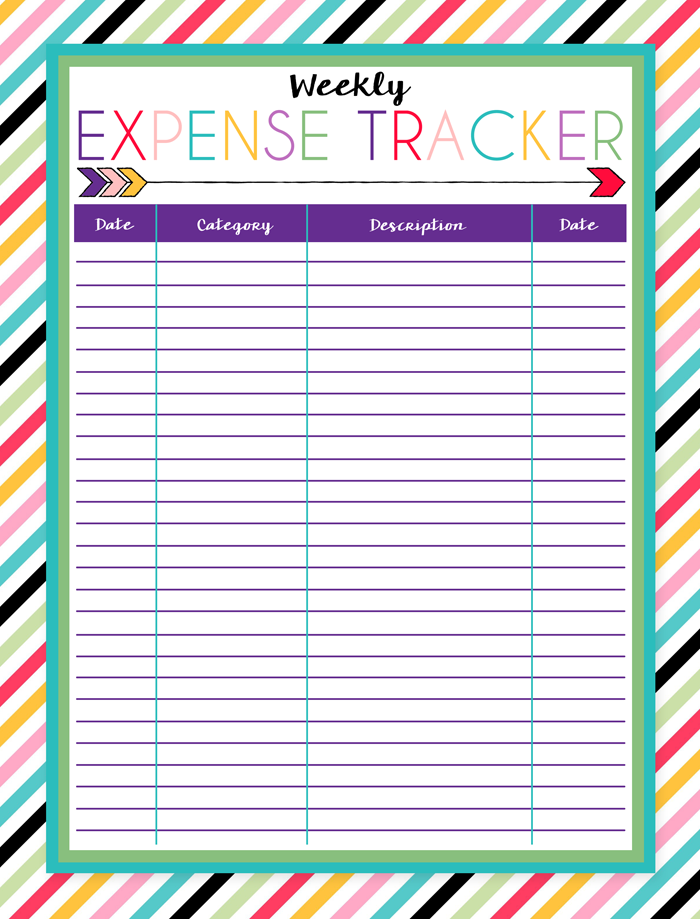Free Expense Tracker Printable I Should Be Mopping The Floor