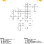 Free Fall Crossword Puzzle Printable Worksheet Available With And