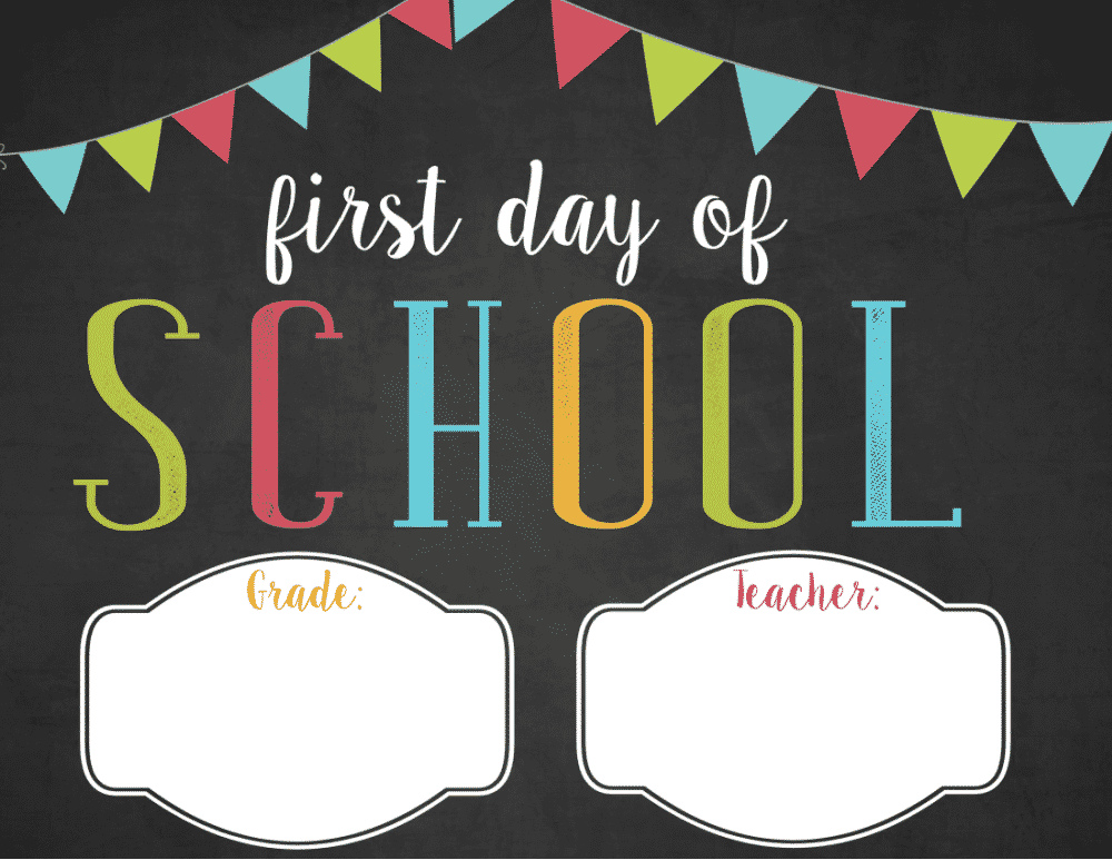 Free First Day Of School Sign Printable 2025 2025 