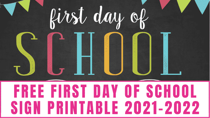 Free First Day Of School Sign Printable 2025 2025 