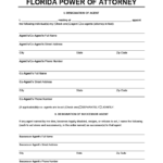 Free Florida Power Of Attorney Forms Durable Medical General Limited