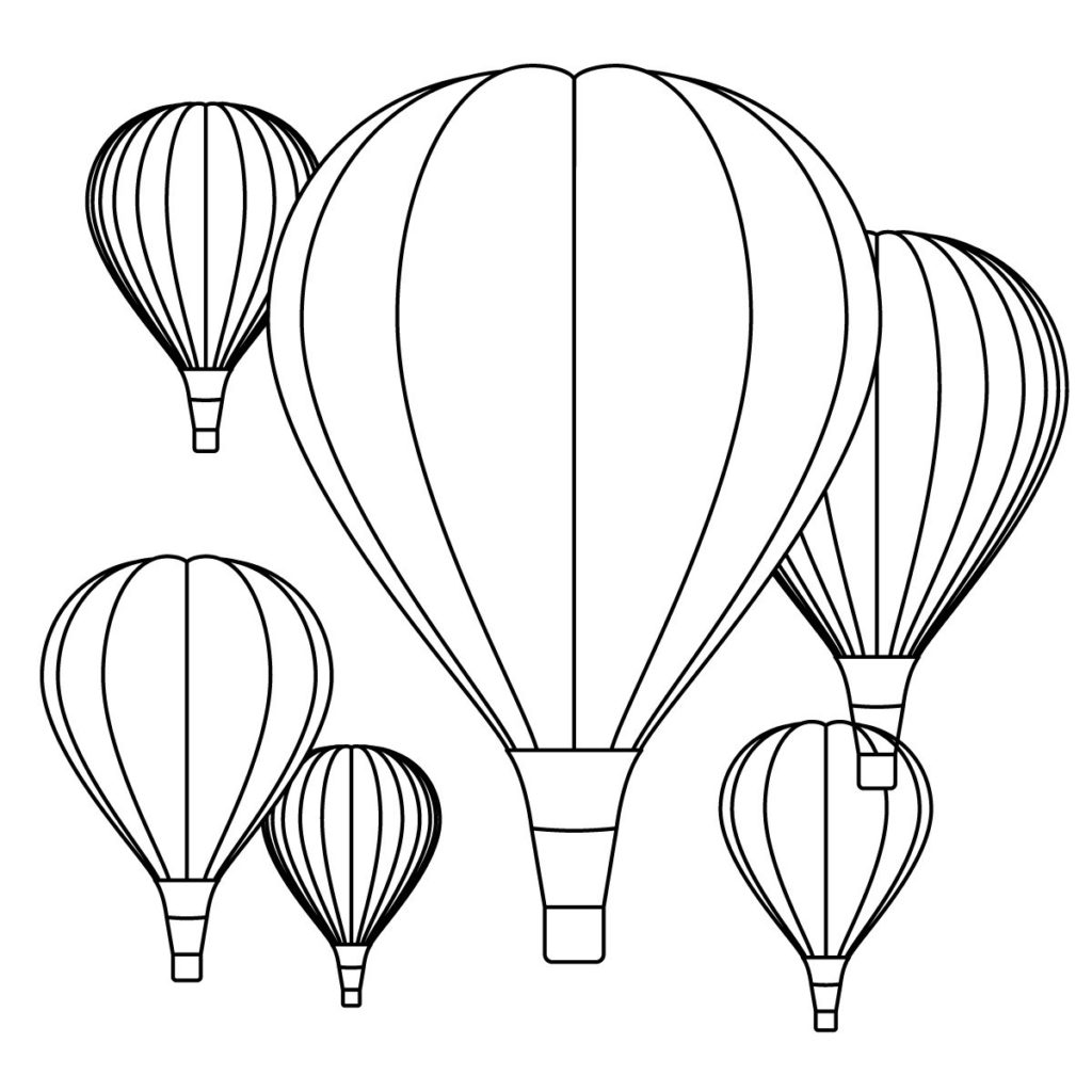Free Hot Air Balloon Coloring Pages At GetColorings Free