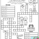 Free Math Puzzles 4Th Grade Printable Crossword Puzzles For 4Th