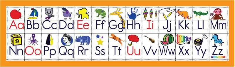 Free Printable Alphabet Desk Strips Alphabet Printables Alphabet 