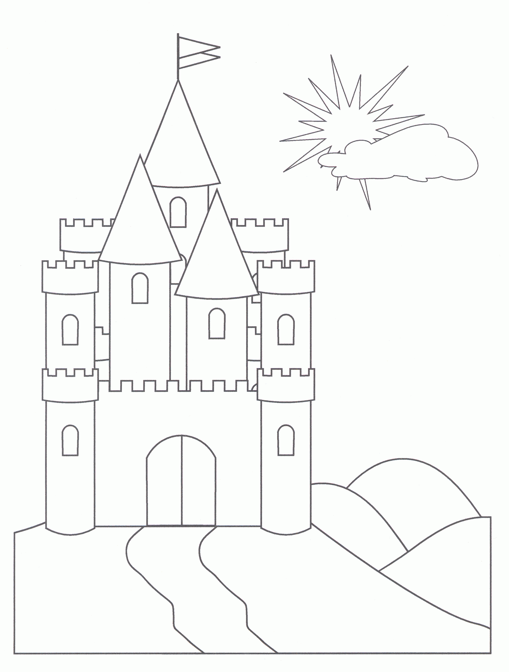 Free Printable Castle Coloring Pages For Kids