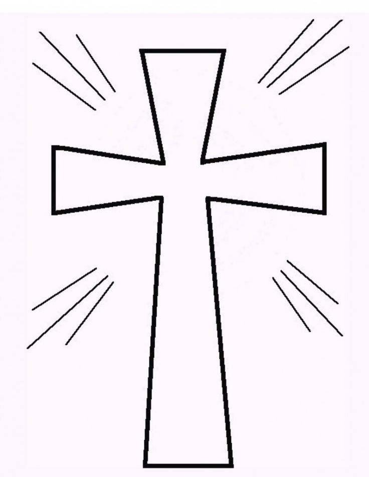Free Printable Cross Coloring Pages Cross Coloring Page First 