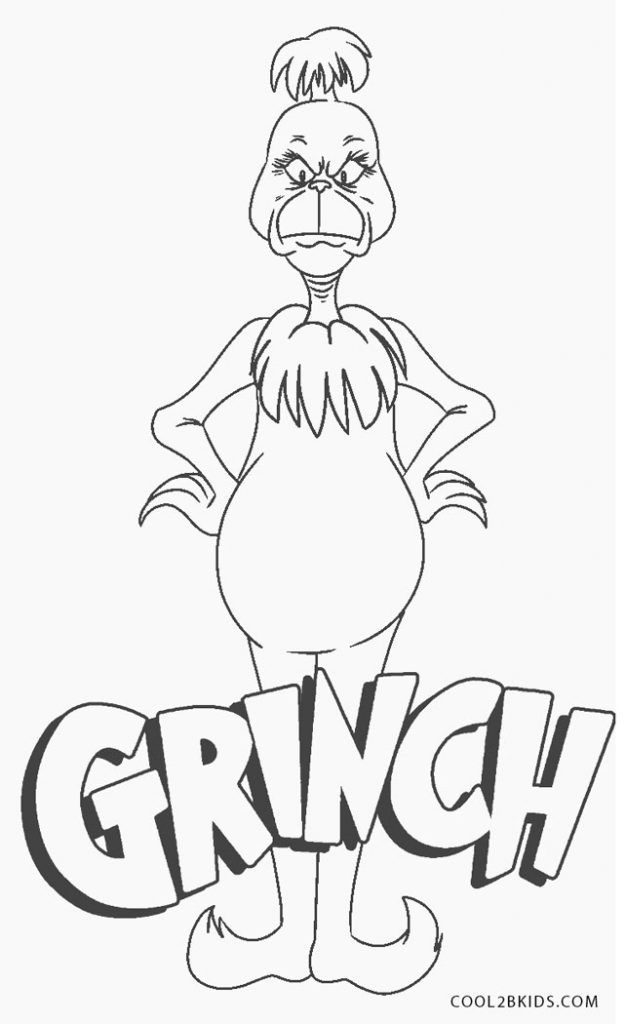 Free Printable Grinch Coloring Pages For Kids Cool2bKids Printable 