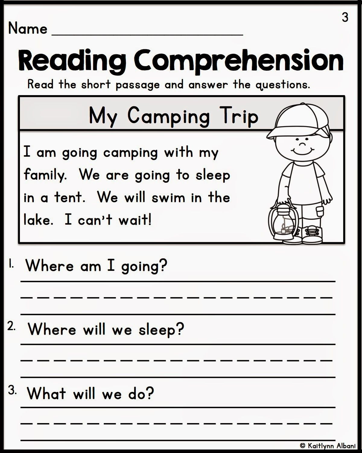 Free Printable Kindergarten Fluency Passages Educational Template Design