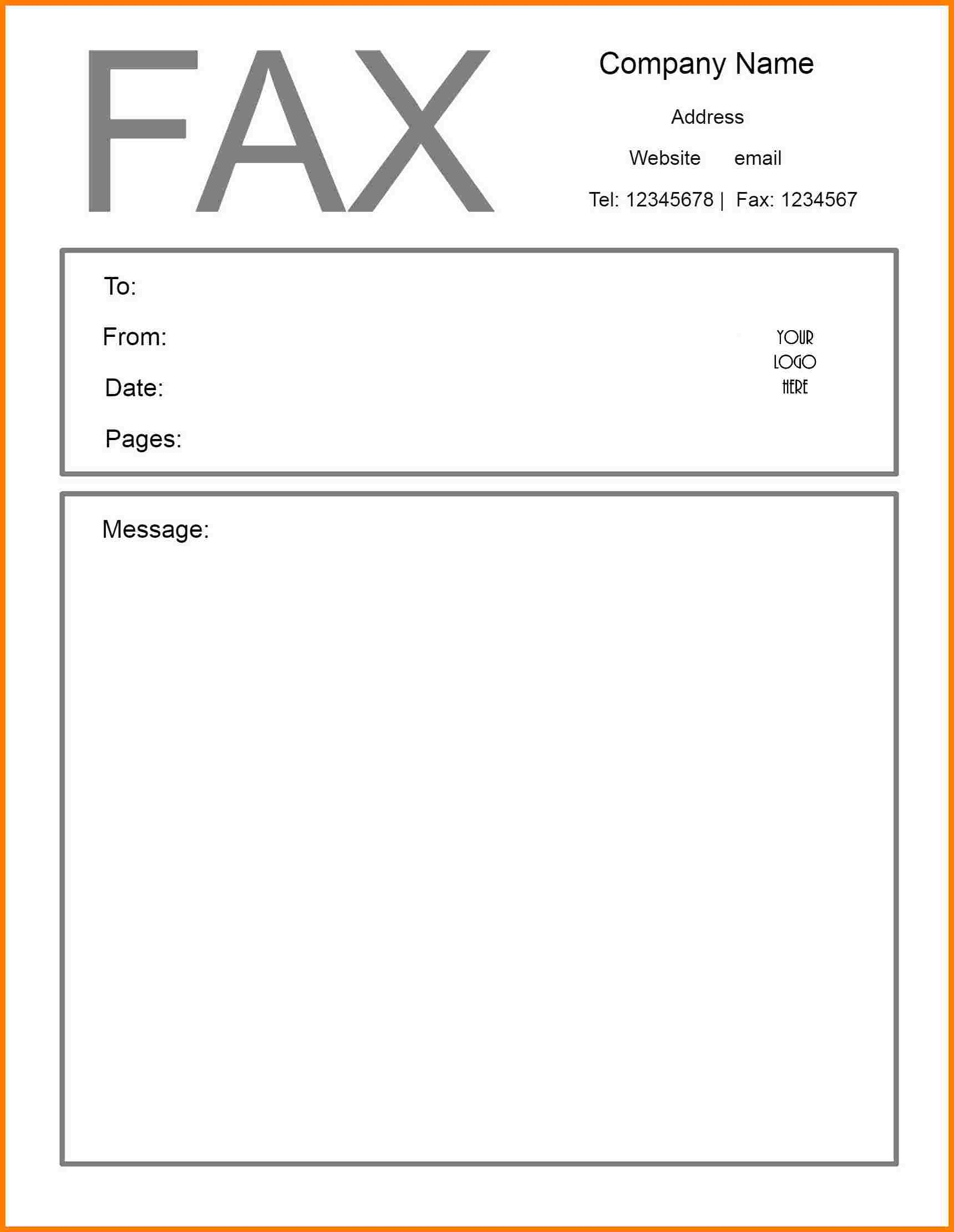 Free Printable Professional Fax Cover Sheet PDF Sample Fax Cover Sheet
