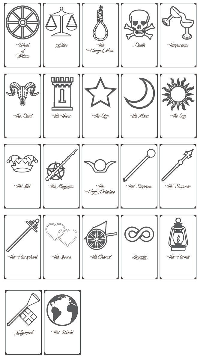 FREE Printable Tarot Cards By Https keniakittykat deviantart On