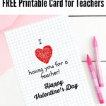 Free Printable Teacher Valentine S Day Card That Goes With Any Gift