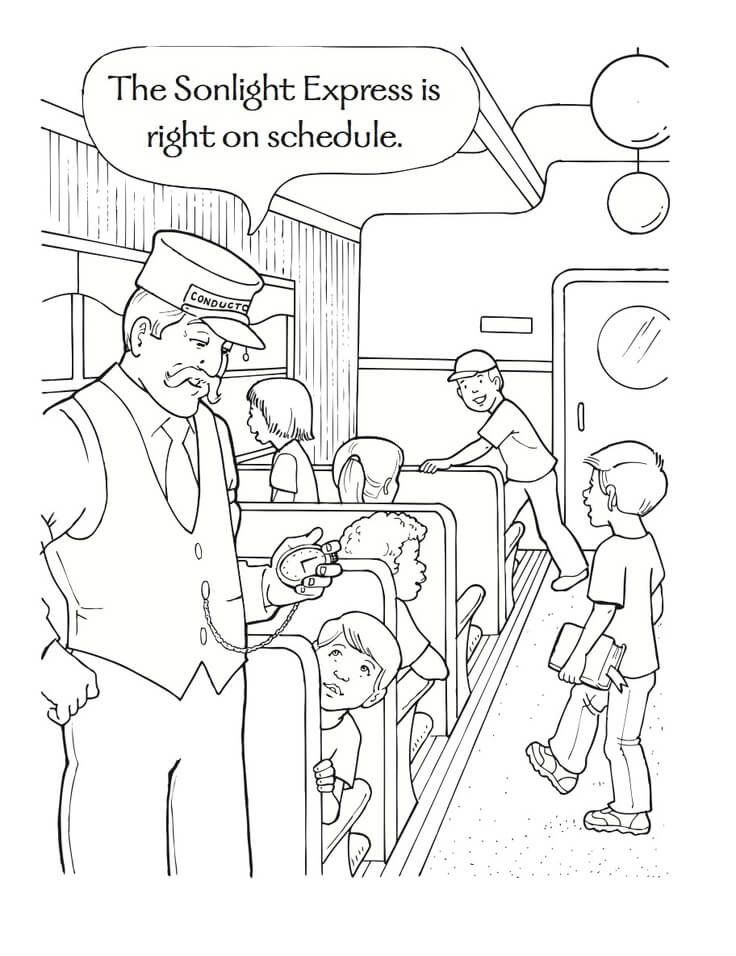 Free The Polar Express Coloring Pages Printable