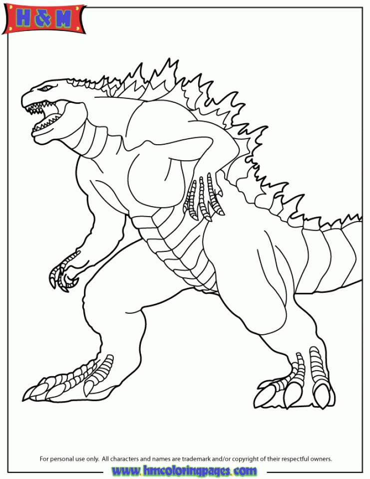Get This Free Godzilla Coloring Pages For Kids DdpA0