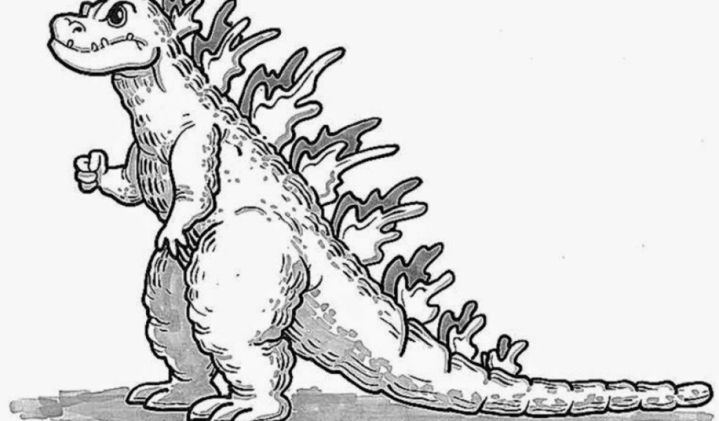 Get This Free Printable Godzilla Coloring Pages For Kids I86Om