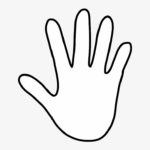 Handprint Clipart Hand Template Handprint Hand Template Transparent