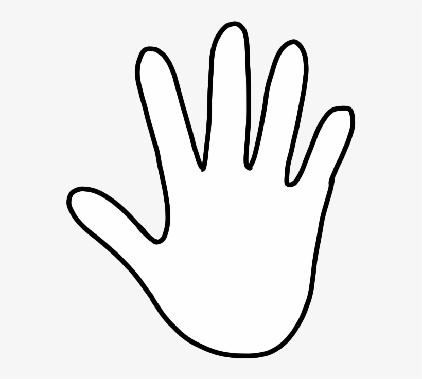 Handprint Clipart Hand Template Handprint Hand Template Transparent 